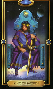 Rey de Bastos - Gilged tarot