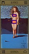 TAROT DE DALI CARTA LA JUSTICIA